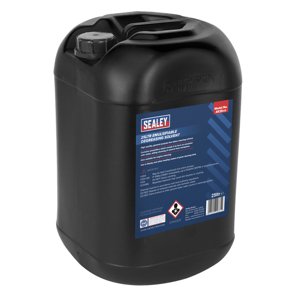 Sealey Parts Cleaning 25L Emulsifiable Degreasing Solvent-AK25 5024209096614 AK25 - Buy Direct from Spare and Square
