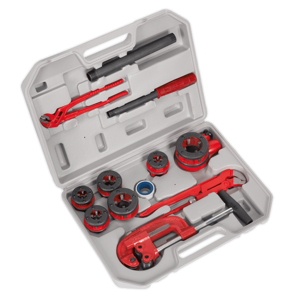 Sealey Pipe Tools 1/4" - 1-1/4"BSPT Pipe Threading Kit-PTK993 5024209548373 PTK993 - Buy Direct from Spare and Square