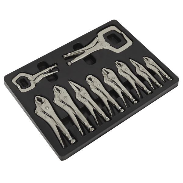 Sealey Pliers 10pc Locking Pliers Set-AK6800 5054511860641 AK6800 - Buy Direct from Spare and Square