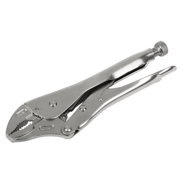 Sealey Pliers 225mm Curved Jaw Locking Pliers 0-47mm Capacity-AK6821 5054630295805 AK6821 - Buy Direct from Spare and Square