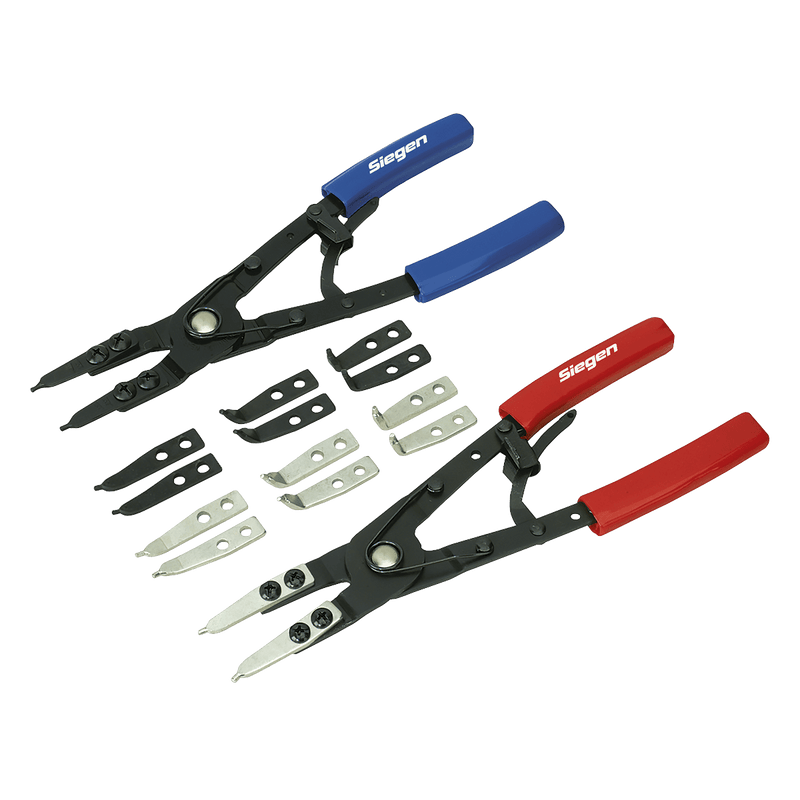 Sealey Pliers 265mm Internal/External Circlip Pliers Set-S0553 5024209803007 S0553 - Buy Direct from Spare and Square