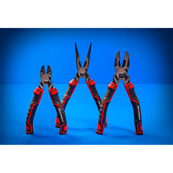 Sealey Pliers 3 Piece High Leverage Pliers Set - Red - Lifetime Guarantee AK8376 - Buy Direct from Spare and Square