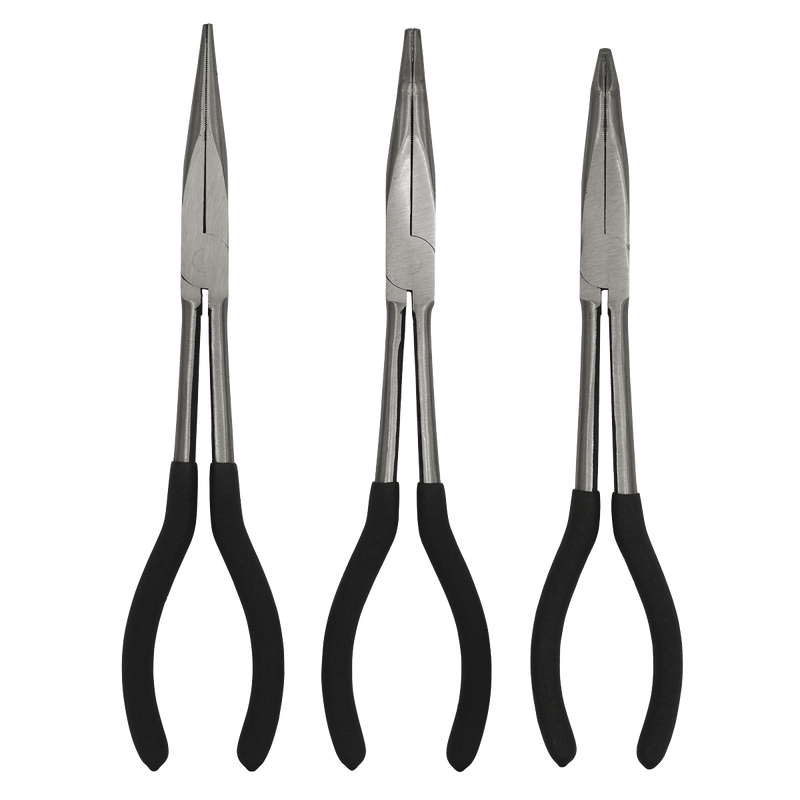 Sealey Pliers 3pc 275mm Needle Nose Pliers Set-S0433 5024209687102 S0433 - Buy Direct from Spare and Square