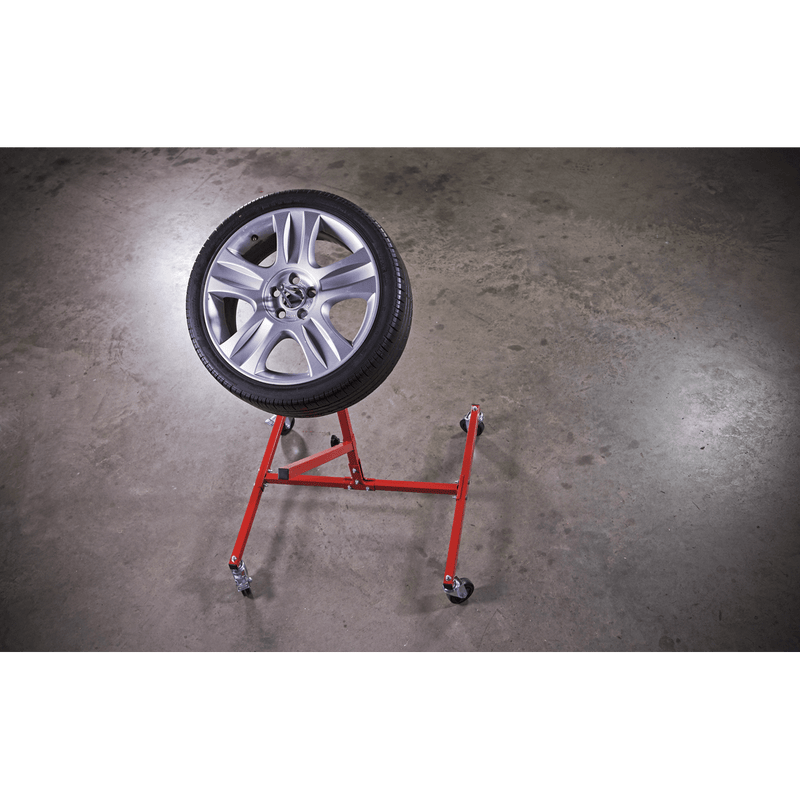 Sealey Preparation Alloy Wheel Painting/Repair Stand - Single Wheel Capacity-MK72 5054511706116 MK72 - Buy Direct from Spare and Square