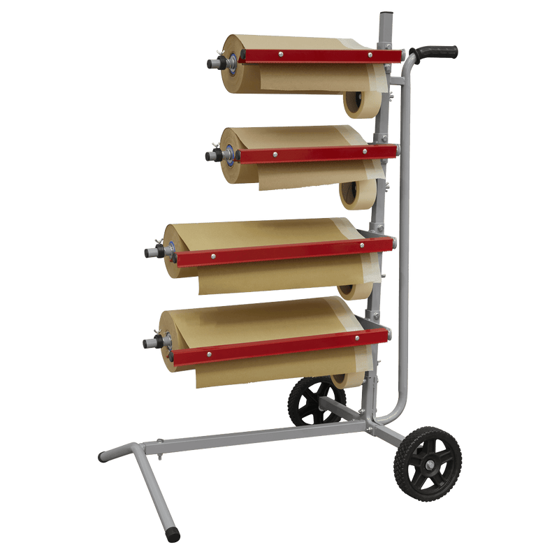 Sealey Preparation Masking Paper Dispenser Tree - 2 x 300mm & 2 x 450mm Rolls-MK63 5054630237416 MK63 - Buy Direct from Spare and Square