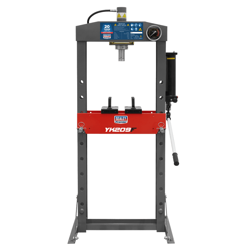 Sealey Presses 20 Tonne Premier Heavy-Duty Floor Type Hydraulic Press-YK209F 5054511717518 YK209F - Buy Direct from Spare and Square