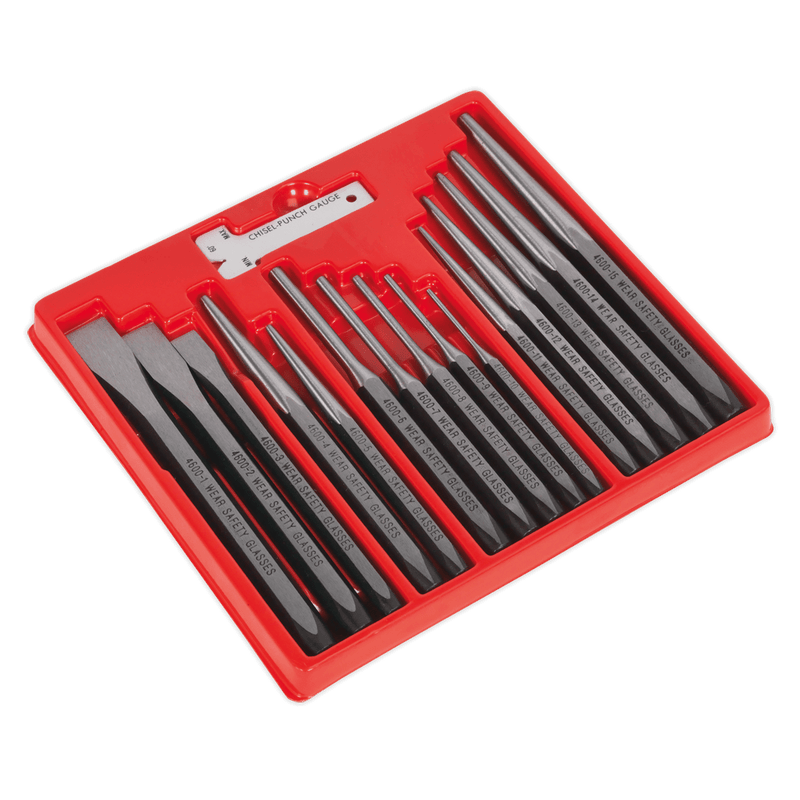 Sealey Punches & Chisels 16pc Punch & Chisel Set-AK9216 5024209625463 AK9216 - Buy Direct from Spare and Square