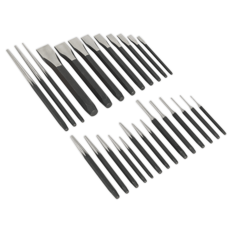 Sealey Punches & Chisels 26pc Punch & Chisel Set-AK9298 5054511375930 AK9298 - Buy Direct from Spare and Square