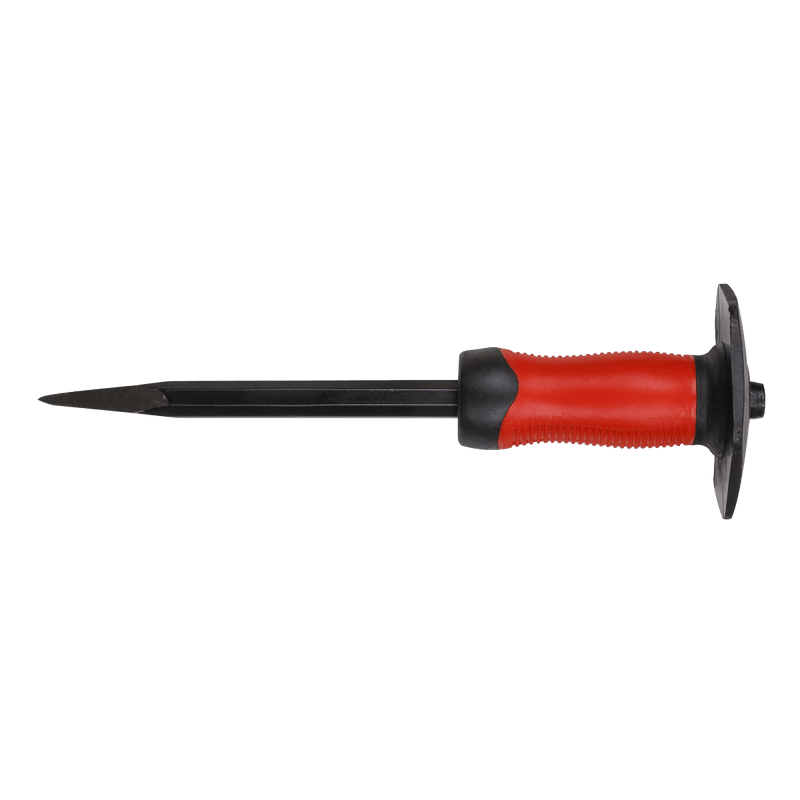 Sealey Punches & Chisels 300mm Point Chisel with Grip-PTC01G 5054511905762 PTC01G - Buy Direct from Spare and Square