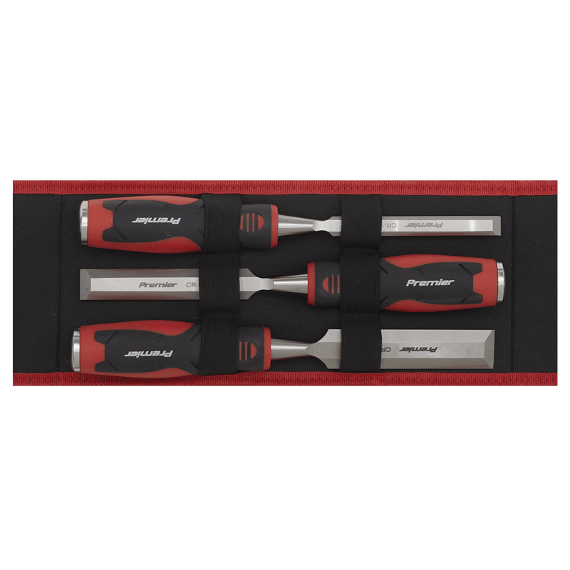 Sealey Punches & Chisels 3pc Hammer-Thru Wood Chisel Set-AK9238 5054511972160 AK9238 - Buy Direct from Spare and Square