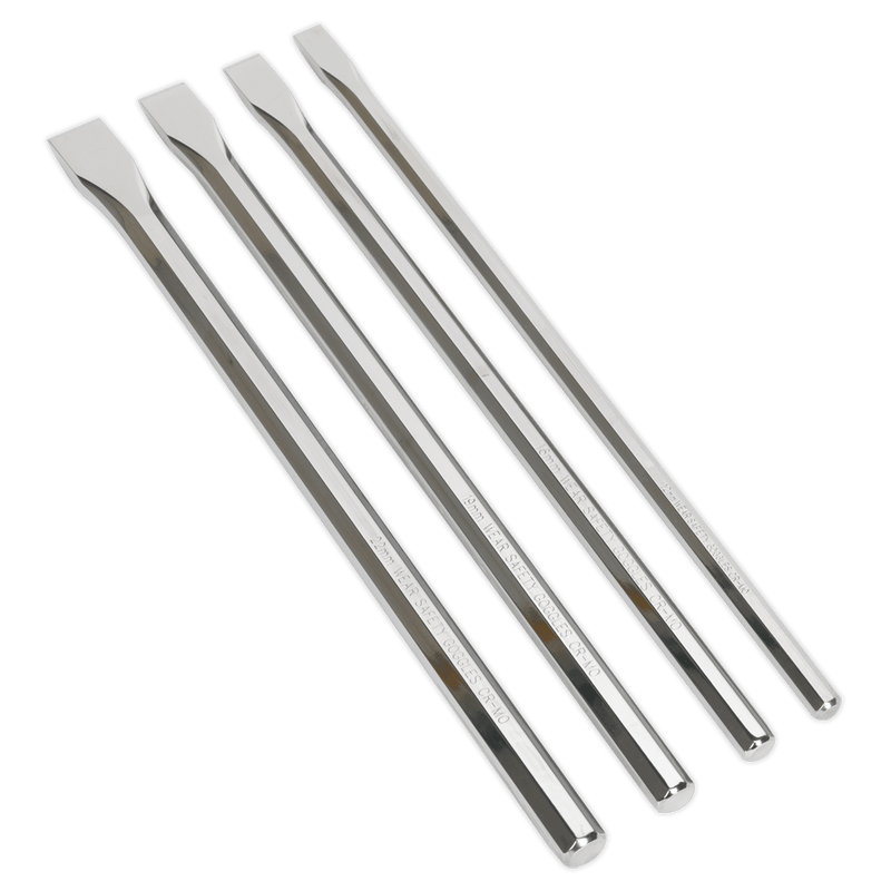 Sealey Punches & Chisels 4pc Extra-Long Chisel Set-AK9148 5051747889552 AK9148 - Buy Direct from Spare and Square