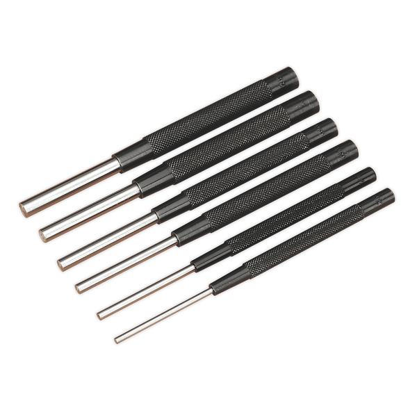 Sealey Punches & Chisels 6pc Parallel Pin Punch Set-AK9123 5024209319324 AK9123 - Buy Direct from Spare and Square