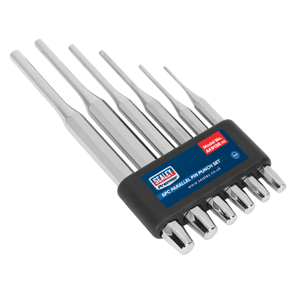 Sealey Punches & Chisels 6pc Parallel Pin Punch Set-AK9128 5024209325967 AK9128 - Buy Direct from Spare and Square