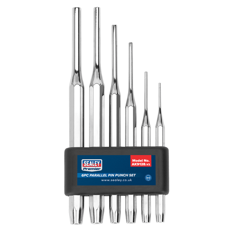 Sealey Punches & Chisels 6pc Parallel Pin Punch Set-AK9128 5024209325967 AK9128 - Buy Direct from Spare and Square