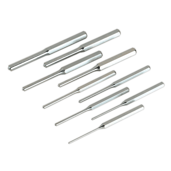 Sealey Punches & Chisels 9pc Parallel Roll Pin Punch Set - Metric-AK9109M 5024209381093 AK9109M - Buy Direct from Spare and Square