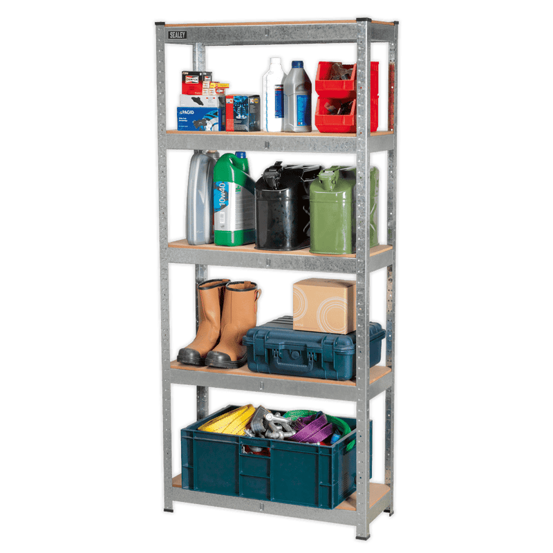 Sealey Racking 5 Shelf Racking Unit - 150kg Capacity Per Level-AP6150GS 5054511553208 AP6150GS - Buy Direct from Spare and Square
