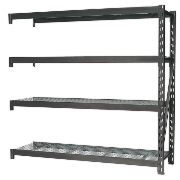 Sealey Racking Heavy-Duty Racking Extension Pack with 4 Mesh Shelves - 640kg Capacity Per Level-AP6572E 5051747406452 AP6572E - Buy Direct from Spare and Square