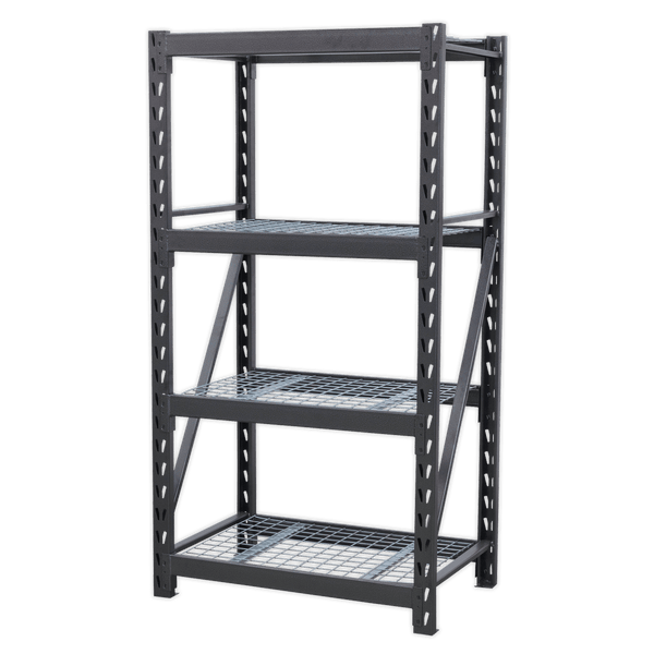 Sealey Racking Heavy-Duty Racking Unit with 4 Mesh Shelves - 640kg Capacity Per Level-AP6372 5054511084887 AP6372 - Buy Direct from Spare and Square