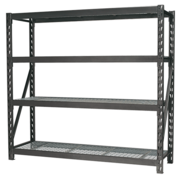 Sealey Racking Heavy-Duty Racking Unit with 4 Mesh Shelves - 640kg Capacity Per Level-AP6572 5051747346710 AP6572 - Buy Direct from Spare and Square