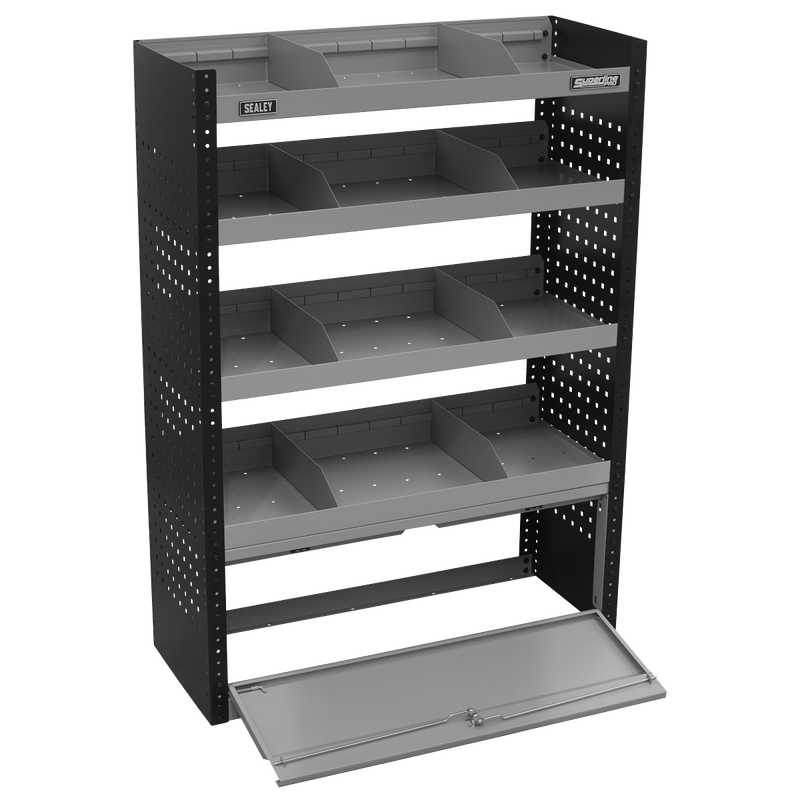 Sealey Racking Modular Flat Shelf Van Storage System-APMSVCOMBO1 5054630229374 APMSVCOMBO1 - Buy Direct from Spare and Square