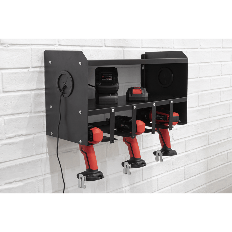 Sealey Racking Power Tool Storage Rack - 5 Bay-PTSR5 5054511705041 PTSR5 - Buy Direct from Spare and Square