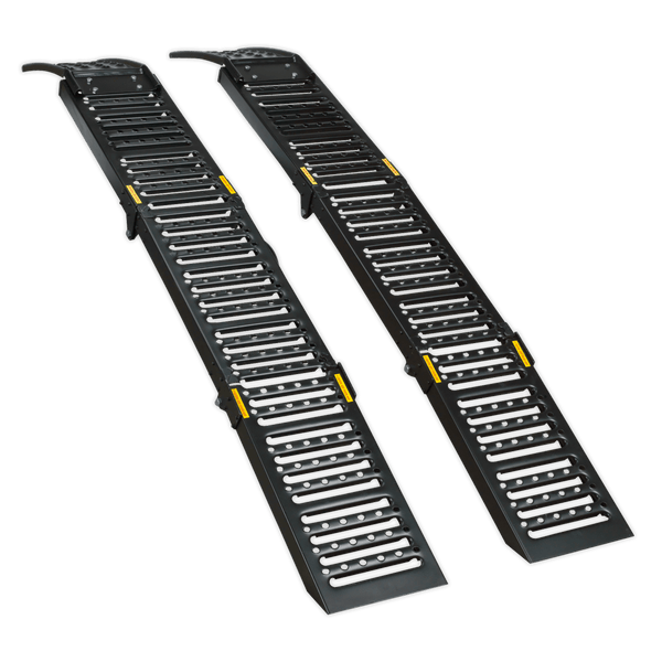 Sealey Ramps & Chocks 500kg Capacity Folding Steel Loading Ramps-FCR500 5054511074246 FCR500 - Buy Direct from Spare and Square