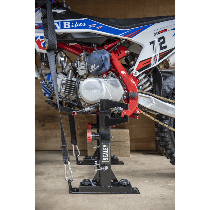 Sealey Ramps & Chocks Fast Lock Tie Down System for Motocross Bikes-SPL01 5054630237324 SPL01 - Buy Direct from Spare and Square