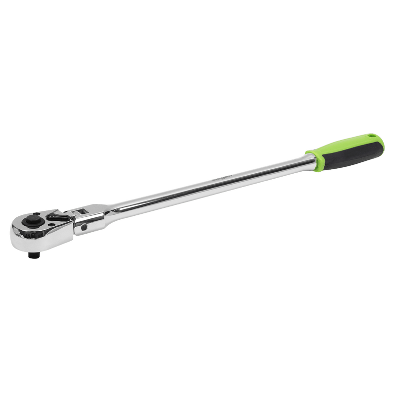 Sealey Ratchet Wrenches 1/4"Sq Drive Extra-Long Flexi-Head Ratchet Wrench - Flip Reverse-S01257 5054630228971 S01257 - Buy Direct from Spare and Square