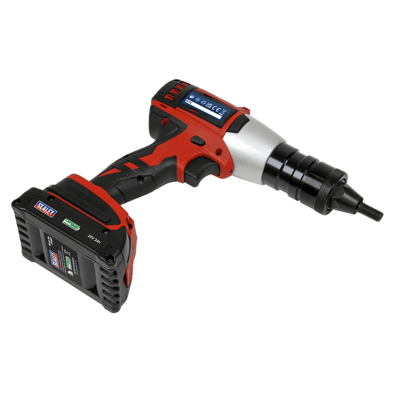 Sealey Riveters 20V 2Ah Brushless Cordless Nut Riveter-CP316 5054630025204 CP316 - Buy Direct from Spare and Square