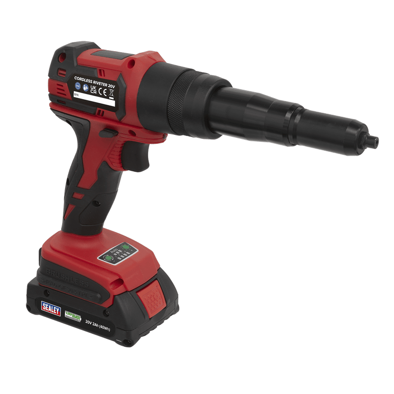 Sealey Riveters 20V 2Ah Cordless Riveter-CP314 5054511897838 CP314 - Buy Direct from Spare and Square