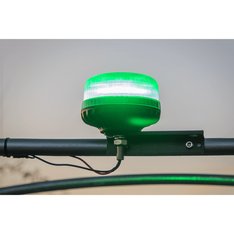 Sealey Rotating Amber Beacons 12V/24V SMD LED Warning Beacon with 12mm Bolt Fixing - Green-WB951LEDG 5054630047060 WB951LEDG - Buy Direct from Spare and Square