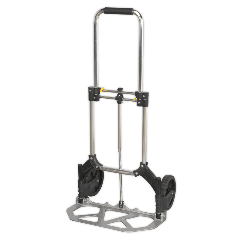 Sealey Sack Trucks 70kg Compact Folding Aluminium Sack Truck-ST33 5024209945332 ST33 - Buy Direct from Spare and Square
