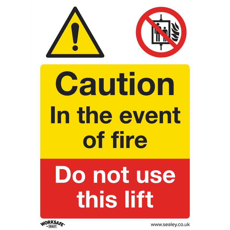 Sealey Safety Signs Caution Do Not Use Lift - Warning Safety Sign - Rigid Plastic - Pack of 10-SS43P10 5054630001871 SS43P10 - Buy Direct from Spare and Square