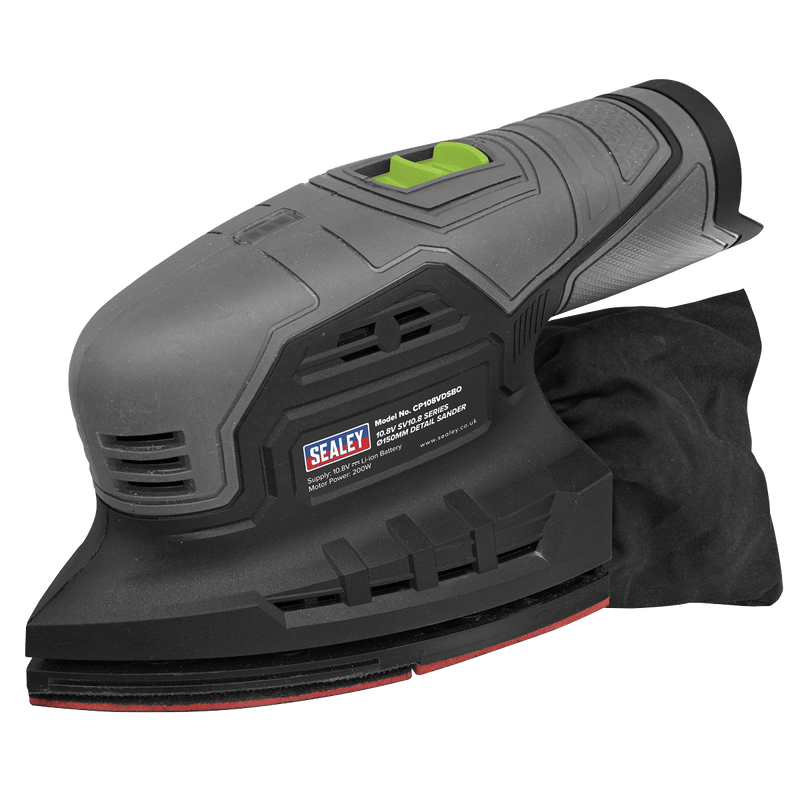 Sealey Sanders 10.8V SV10.8 Series 150mm Detail Sander-CP108VDSBO 5054630260414 CP108VDSBO - Buy Direct from Spare and Square