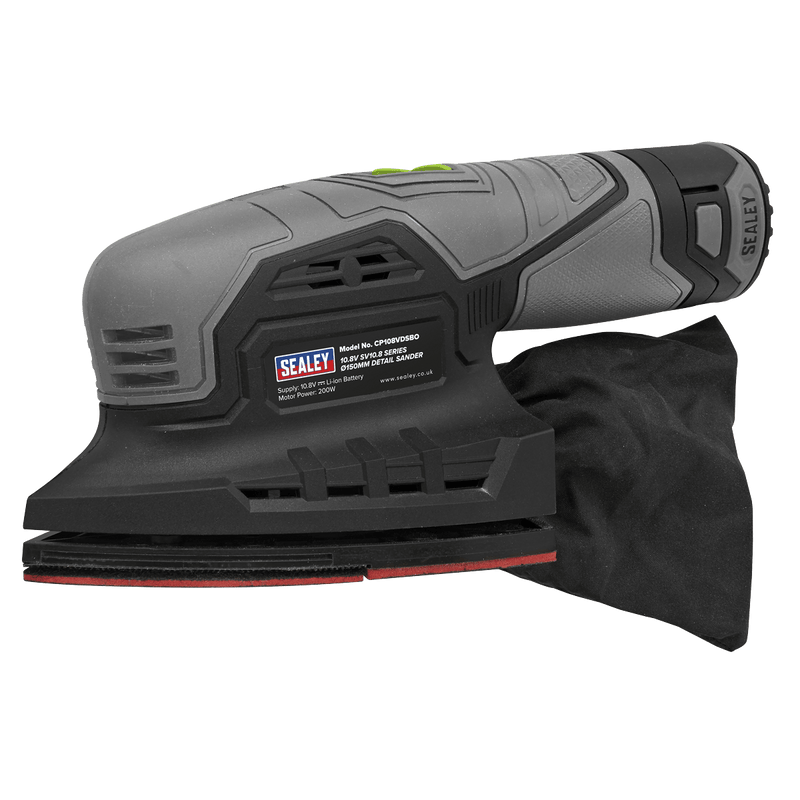 Sealey Sanders 10.8V SV10.8 Series 150mm Detail Sander-CP108VDSBO 5054630260414 CP108VDSBO - Buy Direct from Spare and Square