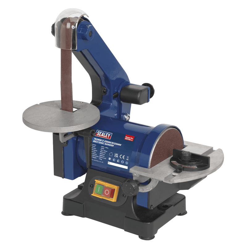 Sealey Sanders 25mm x 762mm Belt/Ø125mm Disc Sander-SM750 5051747727441 SM750 - Buy Direct from Spare and Square