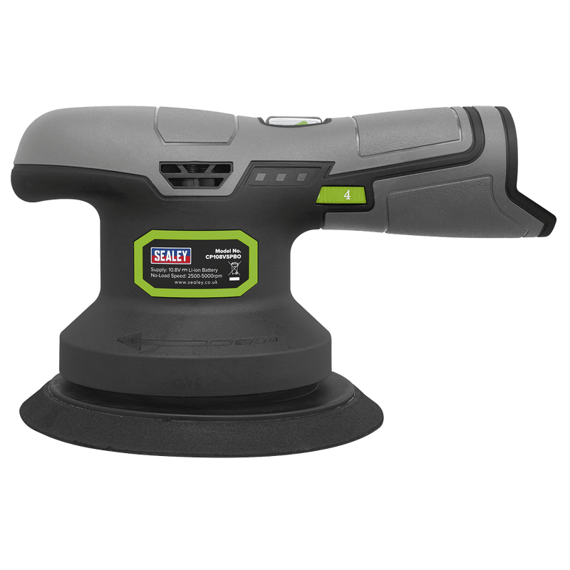 Sealey Sanders/Polishers 10.8V SV10.8 Series Ø150mm Dual Action Sander/Polisher - Body Only-CP108VSPBO 5054630189616 CP108VSPBO - Buy Direct from Spare and Square