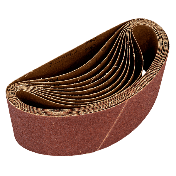 Sealey Sanding Belts 100 x 620mm Sanding Belt 40Grit - Pack of 10-WSB6240 5055111206105 WSB6240 - Buy Direct from Spare and Square