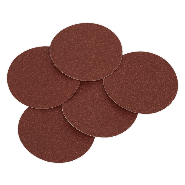 Sealey Sanding Discs 80Grit Ø125mm Sanding Disc - Pack of 5-SSD01 5054511249934 SSD01 - Buy Direct from Spare and Square