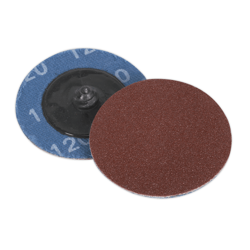Sealey Sanding Discs Ø50mm Quick-Change Sanding Disc 120Grit - Pack of 10-PTCQC50120 5051747650206 PTCQC50120 - Buy Direct from Spare and Square