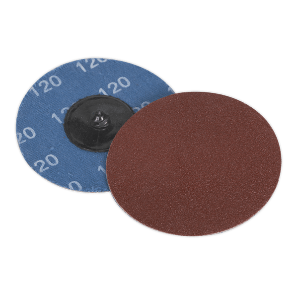 Sealey Sanding Discs Ø75mm Quick-Change Sanding Disc 120Grit - Pack of 10-PTCQC75120 5054511346800 PTCQC75120 - Buy Direct from Spare and Square