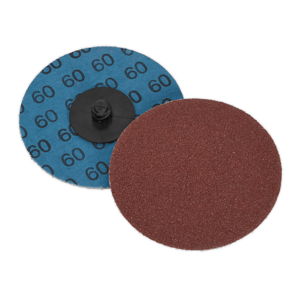 Sealey Sanding Discs Ø75mm Quick-Change Sanding Disc 60Grit - Pack of 10-PTCQC7560 5054511339963 PTCQC7560 - Buy Direct from Spare and Square