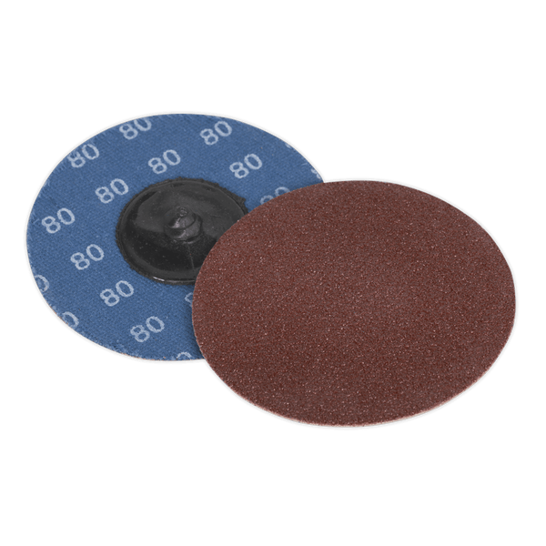 Sealey Sanding Discs Ø75mm Quick-Change Sanding Disc 80Grit - Pack of 10-PTCQC7580 5054511351217 PTCQC7580 - Buy Direct from Spare and Square