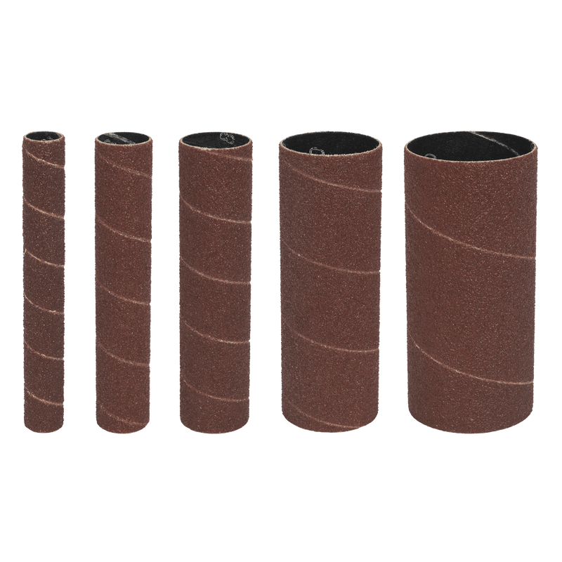 Sealey Sanding Sleeves 80Grit Assorted Sanding Sleeves - Pack of 5-SS5ASS 5054630182013 SS5ASS - Buy Direct from Spare and Square