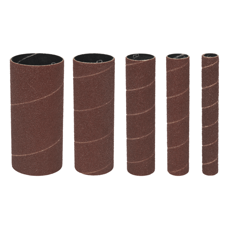 Sealey Sanding Sleeves 80Grit Assorted Sanding Sleeves - Pack of 5-SS5ASS 5054630182013 SS5ASS - Buy Direct from Spare and Square