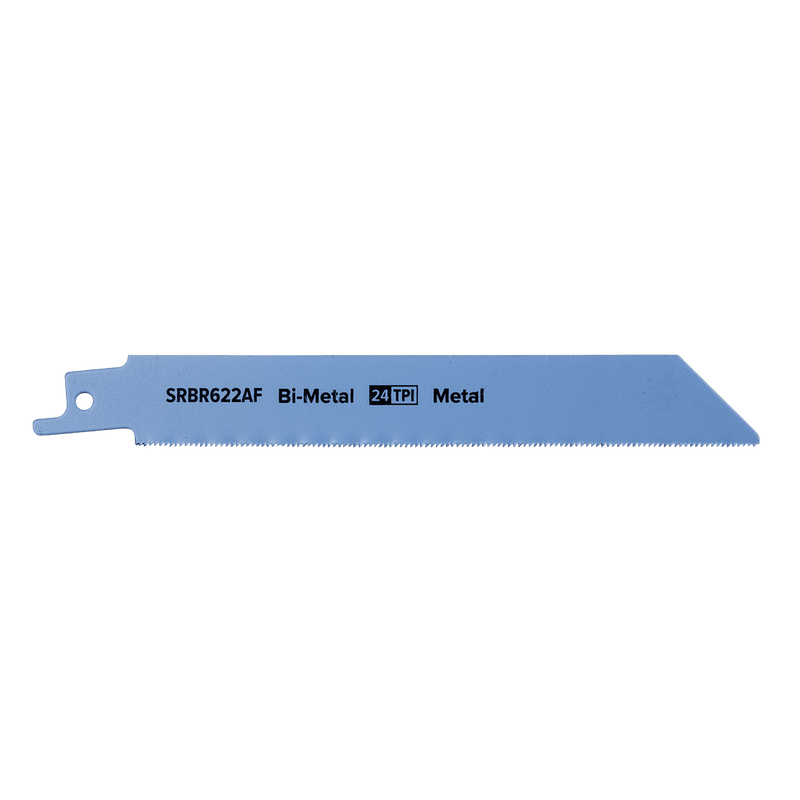 Sealey Saw Blades 150mm 24tpi Reciprocating Saw Blade Metal - Pack of 5-SRBR622AF 5054511806427 SRBR622AF - Buy Direct from Spare and Square