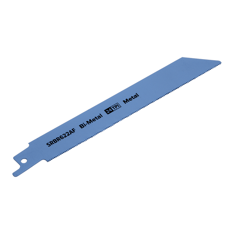 Sealey Saw Blades 150mm 24tpi Reciprocating Saw Blade Metal - Pack of 5-SRBR622AF 5054511806427 SRBR622AF - Buy Direct from Spare and Square
