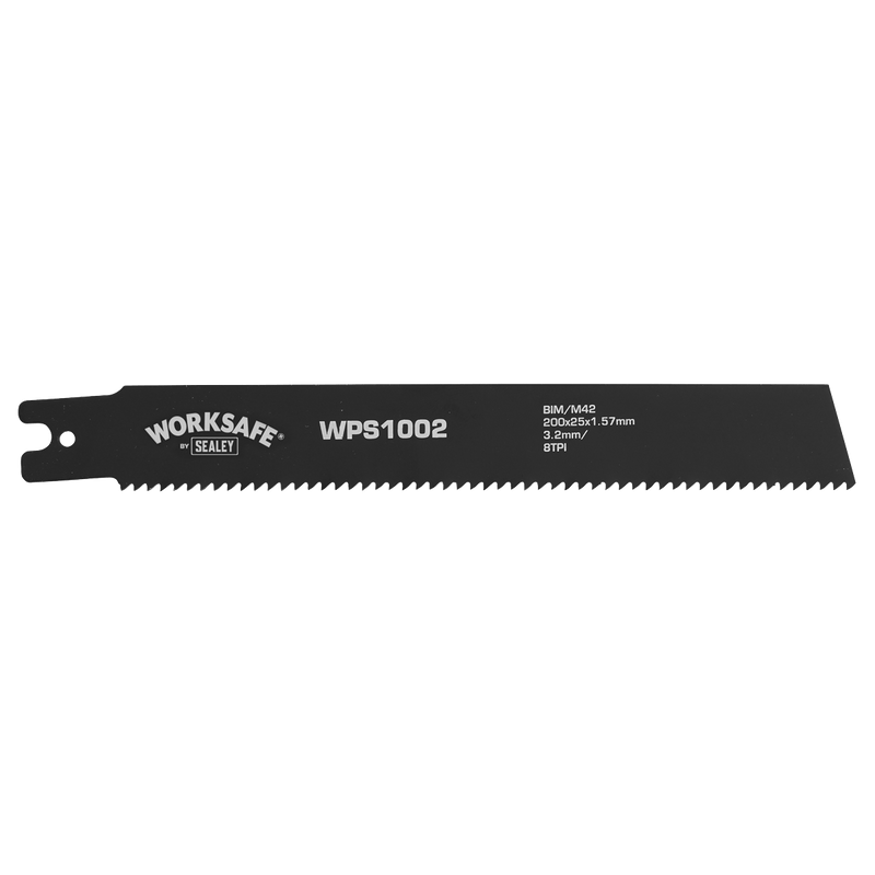 Sealey Saw Blades 200 x 25 x 1.7mm 8tpi Pipe Saw Blade - Pack of 5-WPS1002 5055257208216 WPS1002 - Buy Direct from Spare and Square