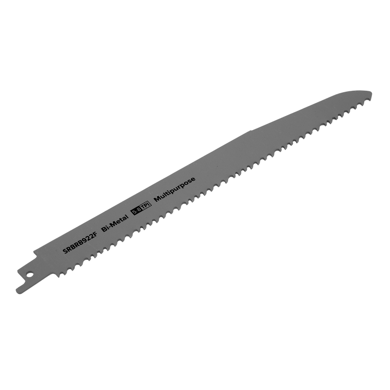 Sealey Saw Blades 230mm 5-8tpi Reciprocating Saw Blade Multipurpose - Pack of 5-SRBRB922F 5054511806991 SRBRB922F - Buy Direct from Spare and Square