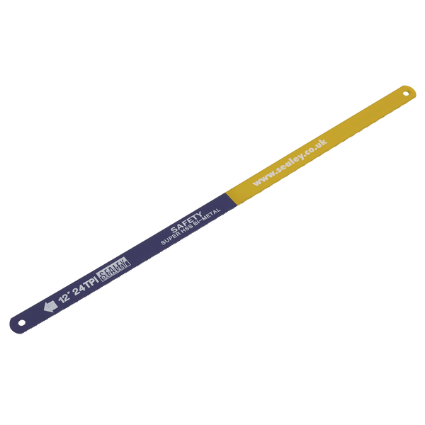 Sealey Saw Blades 24tpi Bi-Metal Hacksaw Blade HSS - Pack of 2-HSB0224 5024209926713 HSB0224 - Buy Direct from Spare and Square